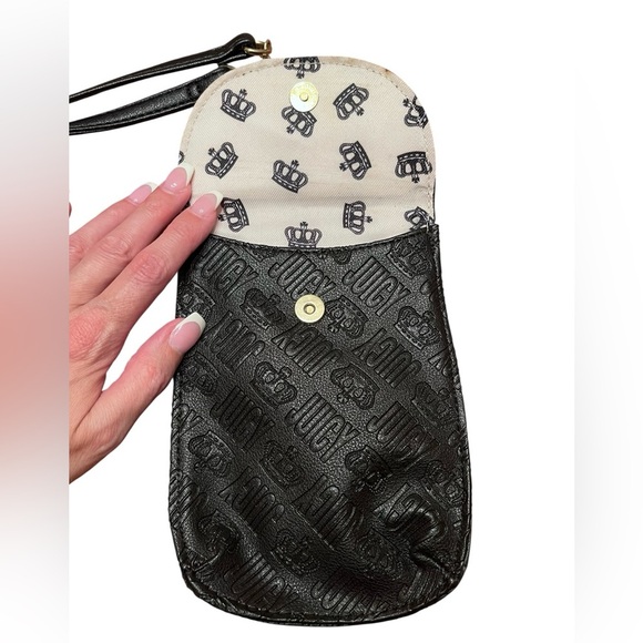 Juicy Couture Black Crossbody Bag 7” x 5.5” - Picture 3 of 7
